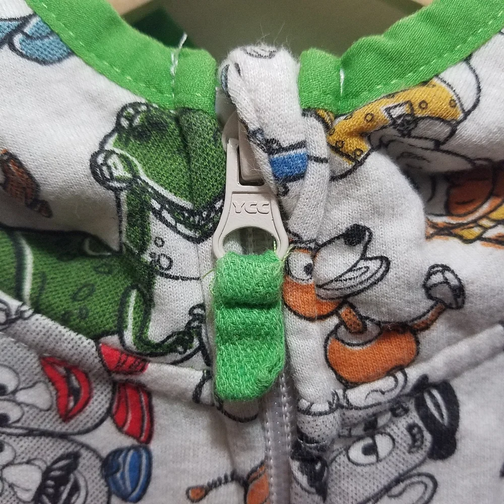 Pixar Toy Story 4 Character Cartoon Print Kids Hoodie Zip 9/10 Disney Sweatshirt - Picture 11 of 13